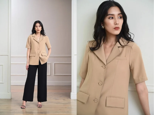 Cách phối đồ với áo blazer cọc tay