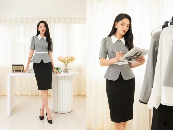 Chân váy bút chì kết hợp với áo gì