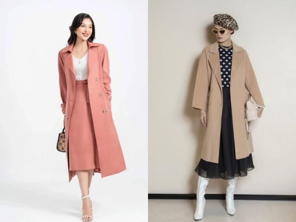 Phối đồ với áo mangto nữ