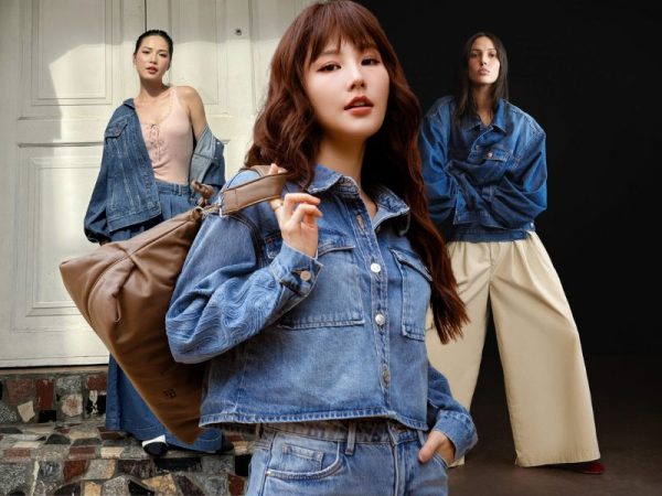 Phối đồ với áo khoác jean nữ