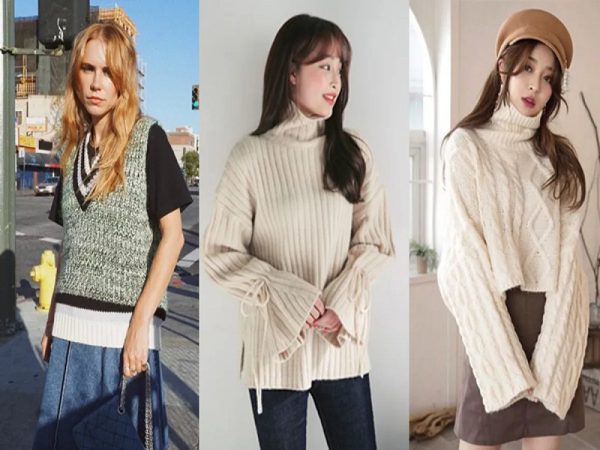 Phối đồ với áo len croptop