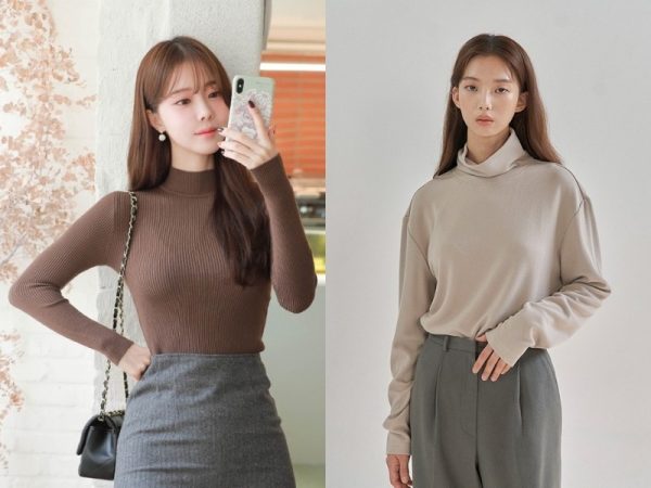 Phối đồ với áo len