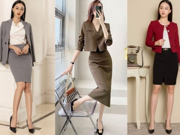 Áo vest phối chân váy