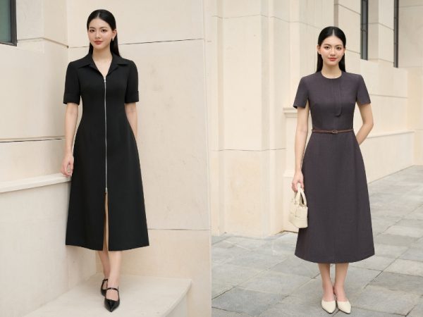 Đầm dự tiệc cho người thấp tròn