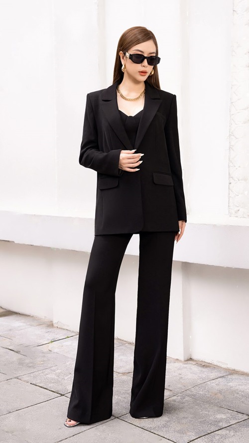Mix quần tây với blazer