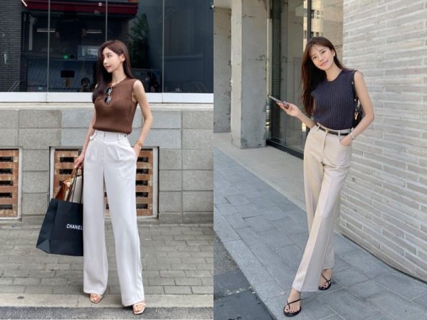 Phối đồ với áo sát nách nữ