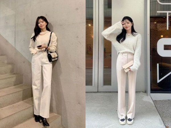 Phối đồ với quần trắng nữ