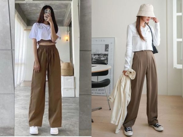 Quần màu nâu phối với áo màu gì