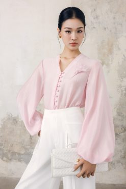 Áo Sơ Mi Hồng Yên